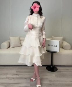 فستان سهرة لون ابيض