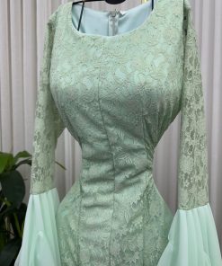 فستان سهرة لون سماوي