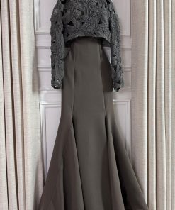 Alternative view of فستان سهرة لون رصاصي