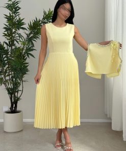 فساتين سهرة لون اصفر