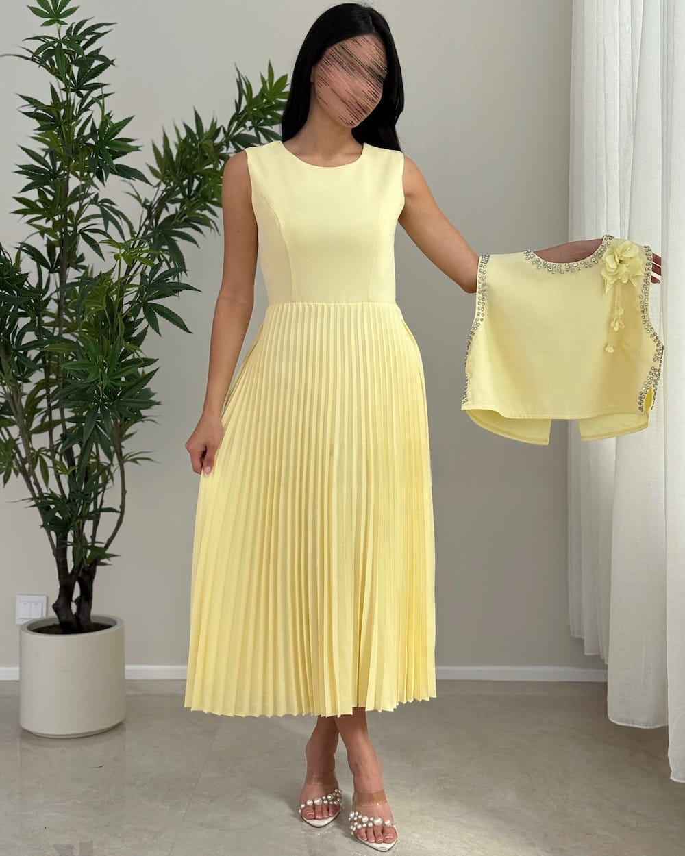 فساتين سهرة لون اصفر