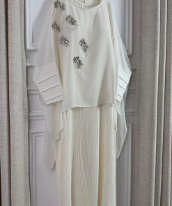 Alternative view of فساتين سهرة ناعمة ميد أبيض وردي