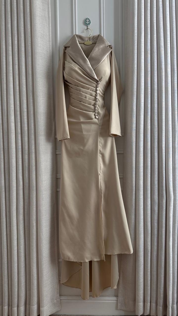 فستان سهرة شامبانيا - الصورة 2