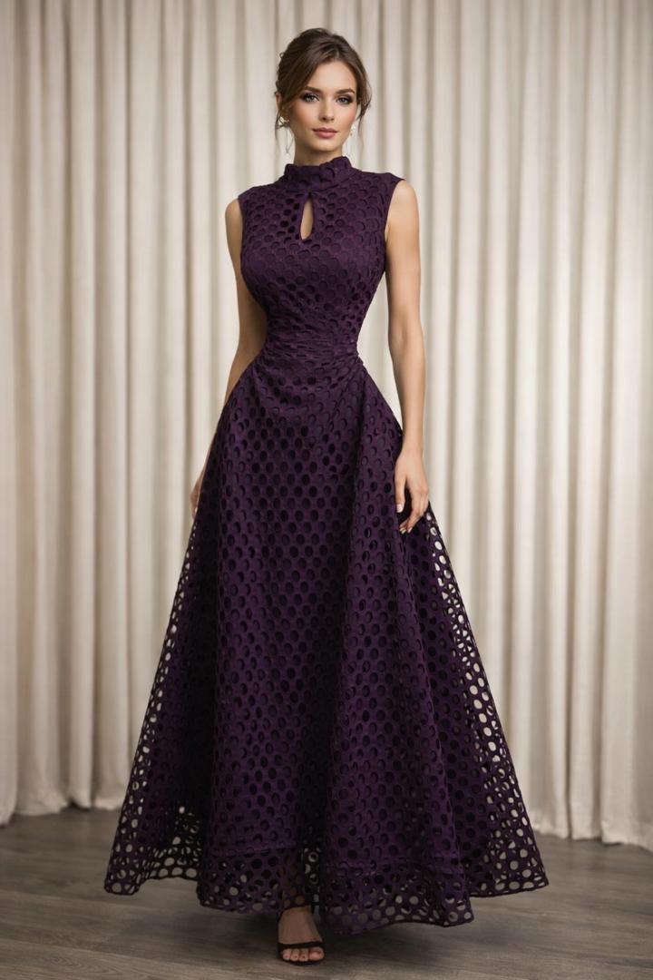 فستان سهرة لون بنفسجي