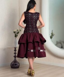 Alternative view of فستان سهره لون نبيتى