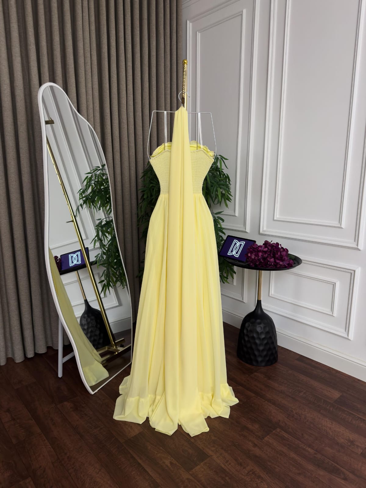 فستان سهره لون اصفر - الصورة 3