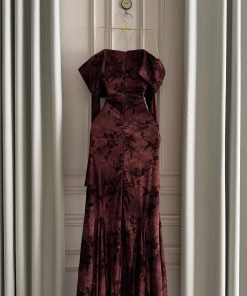 Alternative view of فستان سهرة بني طويل