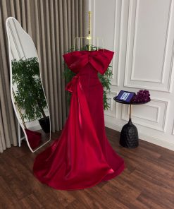 Alternative view of فستان سهرة أحمر طويل