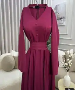 Alternative view of فستان سهره لون نبيتى