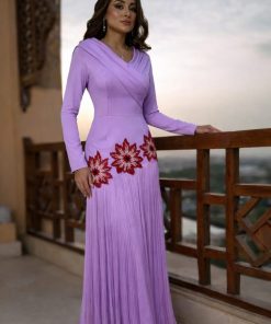 فستان سهره لون موف