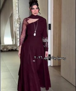 فستان سهره لون نبيتى