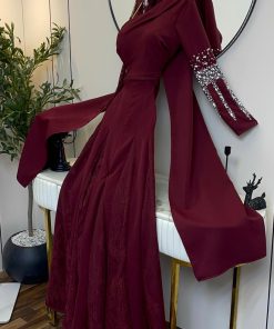 Alternative view of فستان سهره لون نبيتى