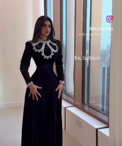 فستان سهرة بلون أسود