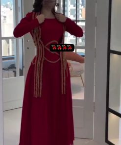 فستان سهرة لون أحمر