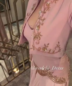 Alternative view of فستان سهرة بلون وردي