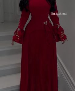 فساتين سهرة أكمام طويلة