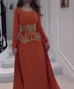 فساتين سهرة برتقالي
