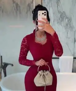 فستان سهره لون احمر