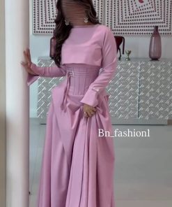 فستان سهره لون موف فاتح