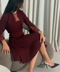 فستان سهره لون نبيتى