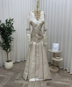 Alternative view of فستان سهرة طويل أكمام طويلة