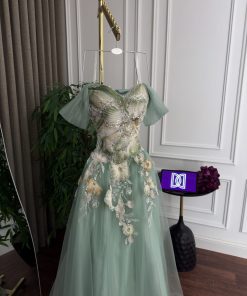 Alternative view of فستان سهره لون سماوي