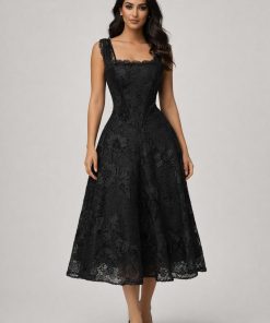 فستان سهره لون اسود قصير