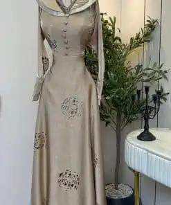 فستان سهره لون كافية