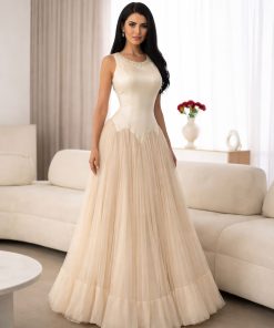 فستان سهره لون بيج