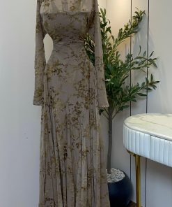 Alternative view of فستان سهرة طويل مشجر