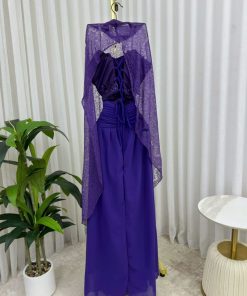 فستان سهره لون بنفسجي