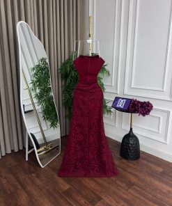 Alternative view of فستان سهرة نبيتي فاخر مطرز