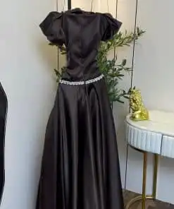 Alternative view of فستان سهرة بني ملكي منفوش