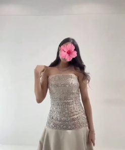 Alternative view of فستان سهرة طويلة بدون أكمام