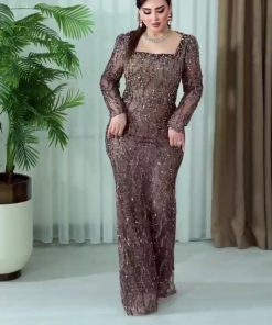 Alternative view of فساتين سهرة فخمة طويلة مطرزة