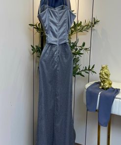 Alternative view of فستان سهرة رمادي فخم وأنيق