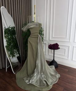 Alternative view of فستان سهرة زيتي فاخر