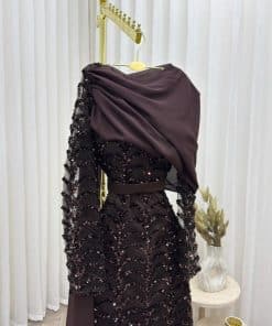 Alternative view of فستان سهرة فاخر وأكمام شفافة