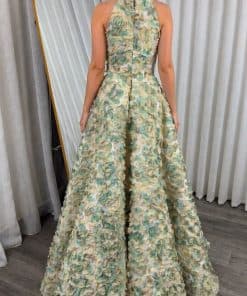 Alternative view of فستان العيد فاخر ثلاثي الأبعاد مزين بالورود