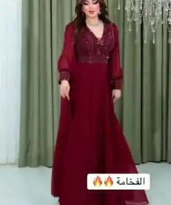 فستان سهرة ناعم للمناسبات