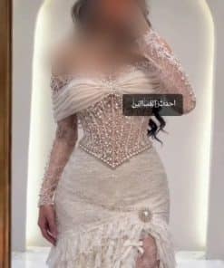فستان سهرة أوف شولدر