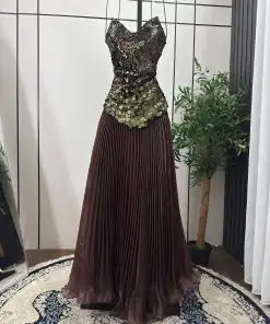 Alternative view of فستان سهرة بدون أكمام